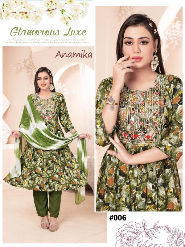 Fashion Talk Anamika Vol 2 Rayon Designer Kurti Bottom With Dupatta